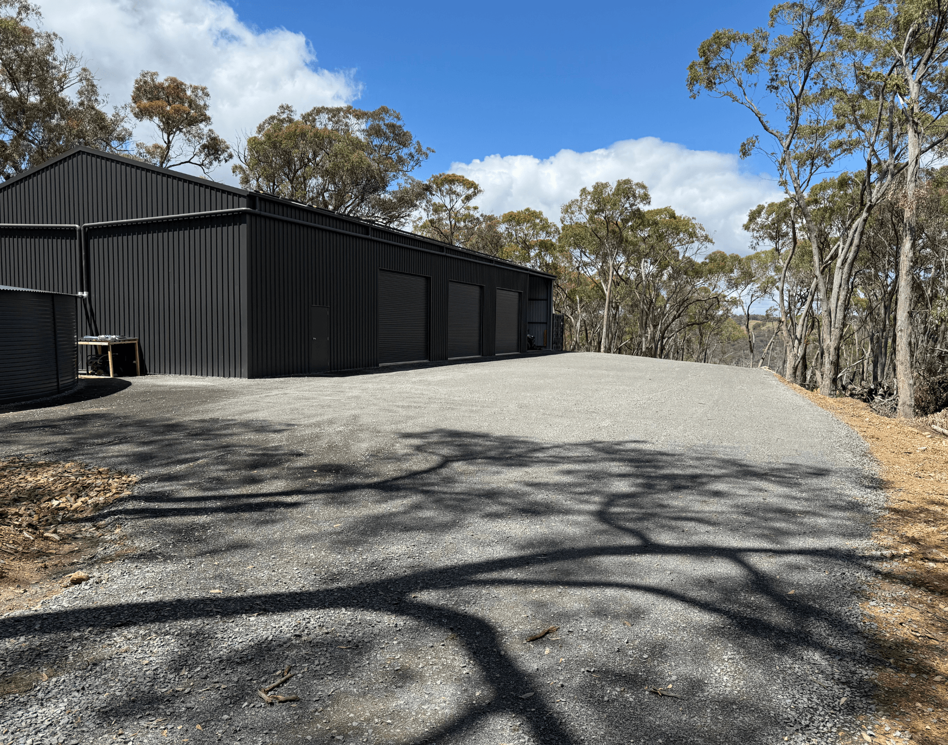 Anderson & Sons earthmoving and dam construction project 1 - excavator, excavation or dam work