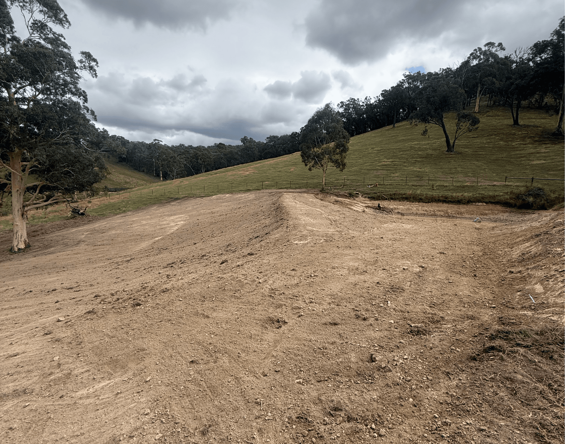 Anderson & Sons earthmoving and dam construction project 15 - excavator, excavation or dam work