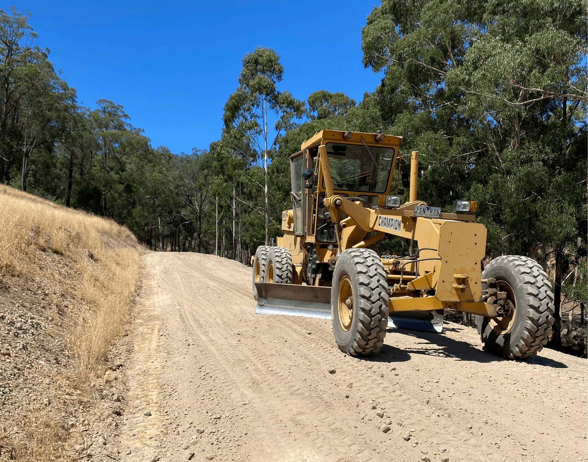 Anderson & Sons earthmoving and dam construction project 2 - excavator, excavation or dam work