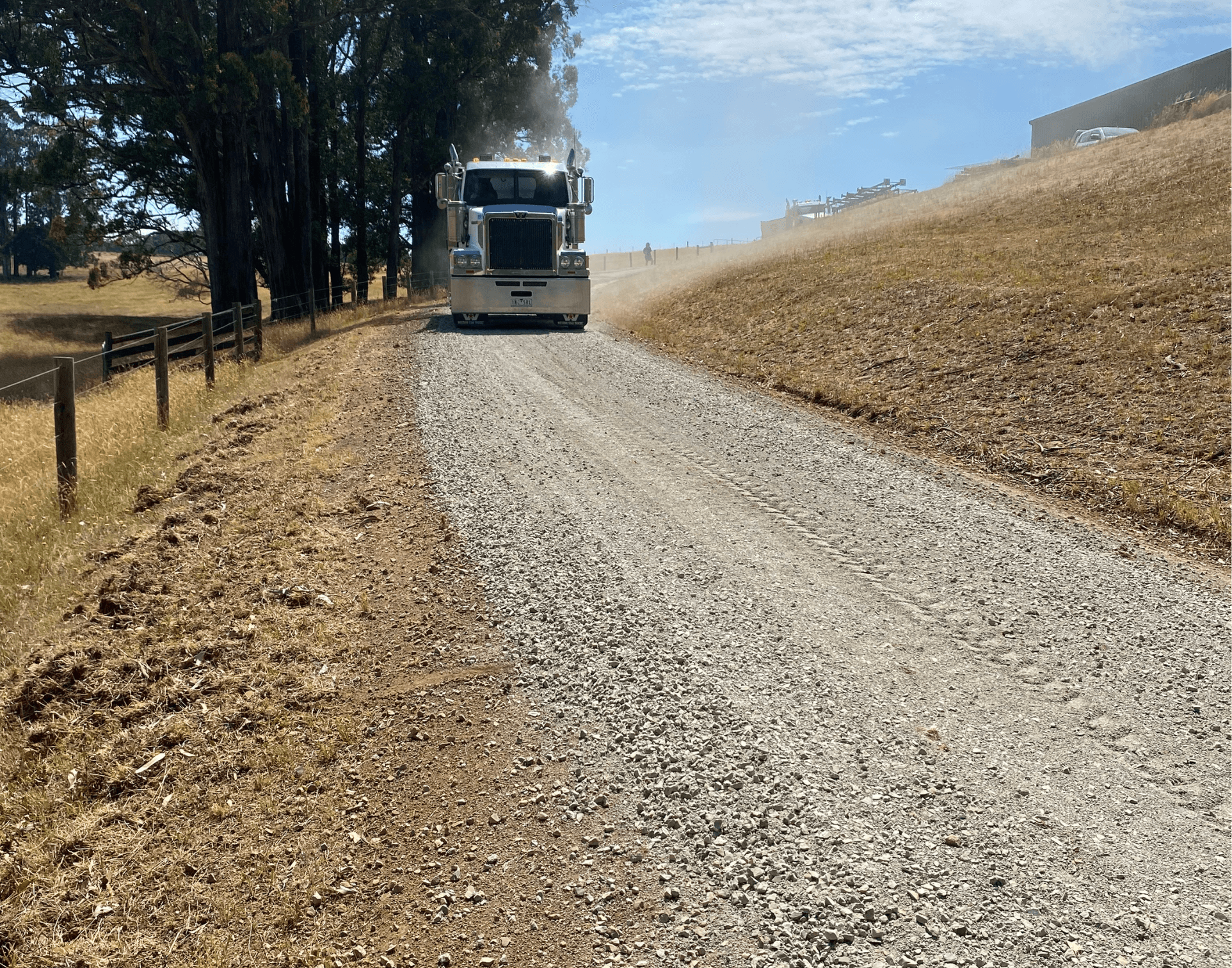 Anderson & Sons earthmoving and dam construction project 20 - excavator, excavation or dam work