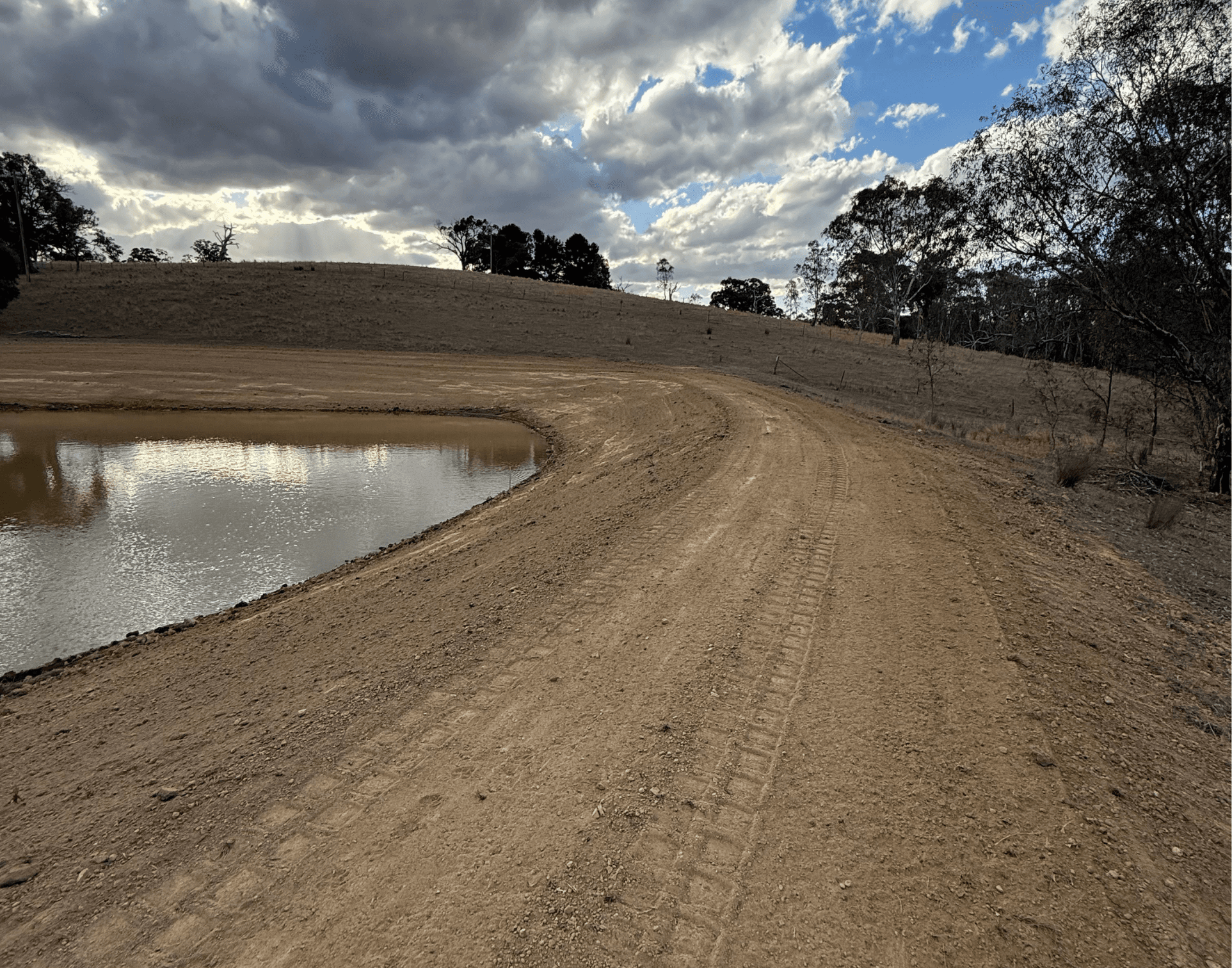 Anderson & Sons earthmoving and dam construction project 22 - excavator, excavation or dam work