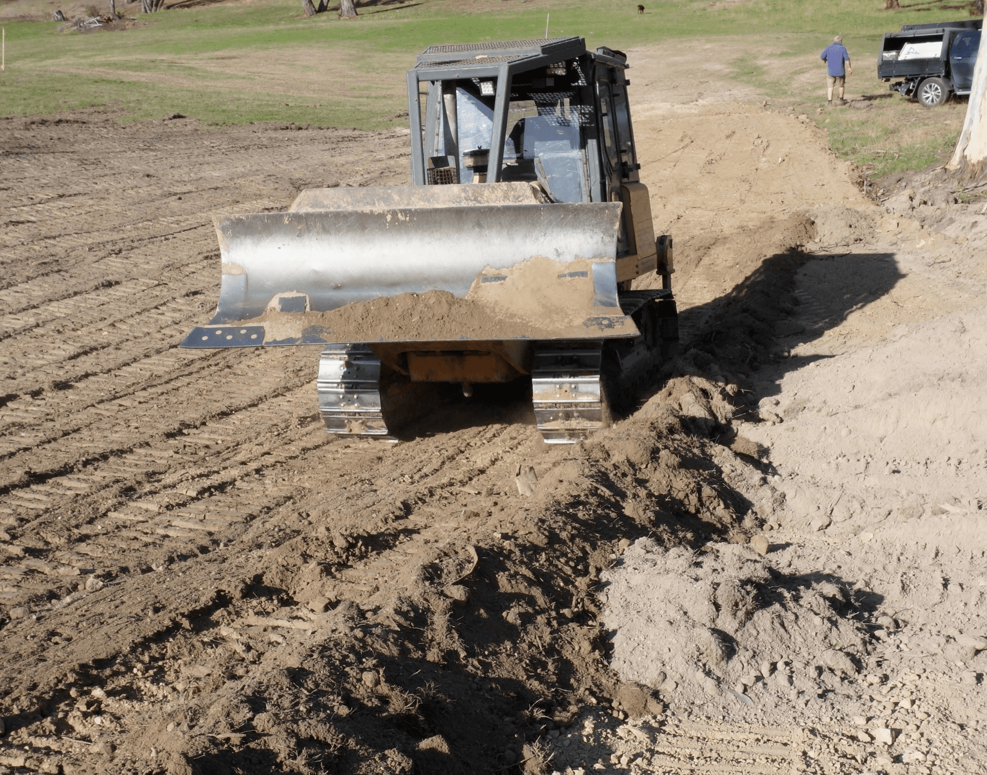 Anderson & Sons earthmoving and dam construction project 26 - excavator, excavation or dam work