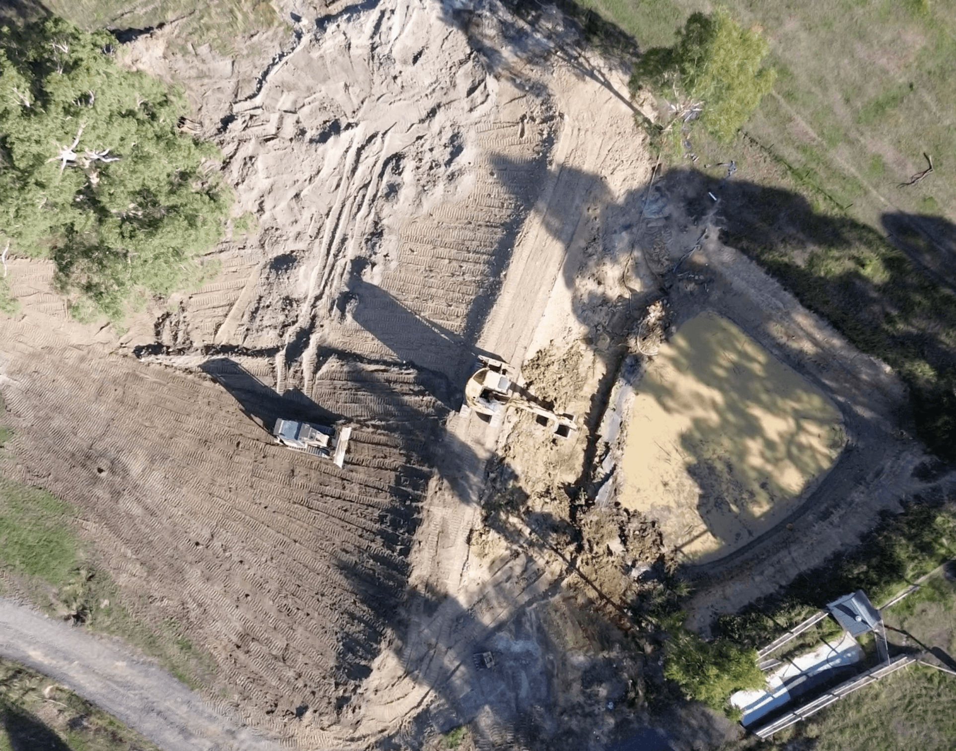 Kangaroo Ground dam repair